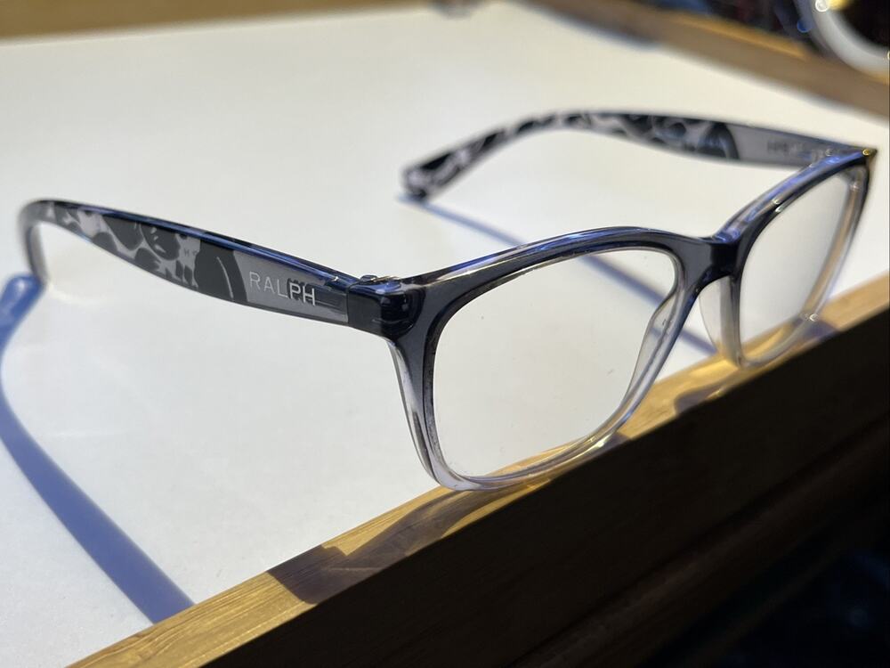 Ralph Lauren Eyeglasses Womens Grey Ombre Floral RA7071 1511 52-16-140